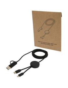 Cable 5 en 1 de plástico reciclado de 150 cm para sincronización de datos y carga rápida de 27 W N10824421