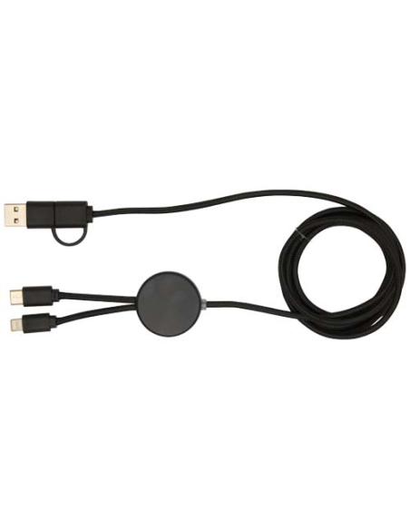 Cable 5 en 1 de plástico reciclado de 150 cm para sincronización de datos y carga rápida de 27 W N09824421