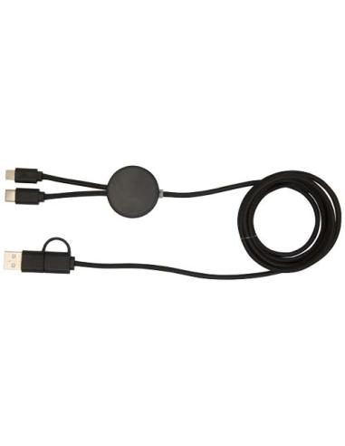 Cable 5 en 1 de plástico reciclado de 150 cm para sincronización de datos y carga rápida de 27 W N09824421