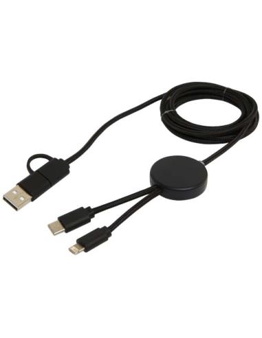 Cable 5 en 1 de plástico reciclado de 150 cm para sincronización de datos y carga rápida de 27 W N09824421