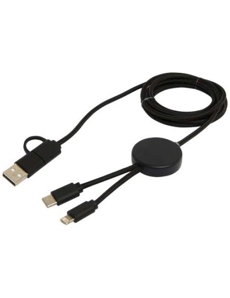 Cable 5 en 1 de plástico reciclado de 150 cm para sincronización de datos y carga rápida de 27 W N09824421