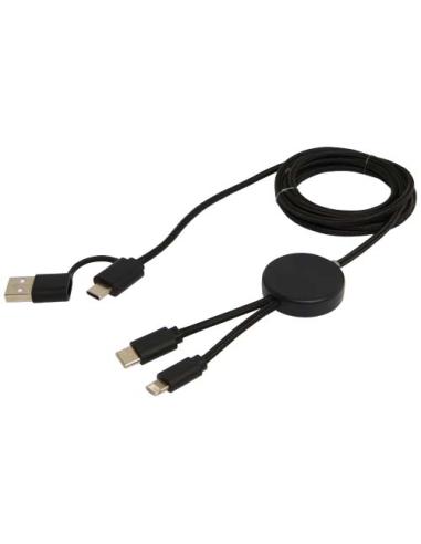 Cable 5 en 1 de plástico reciclado de 150 cm para sincronización de datos y carga rápida de 27 W N09824421