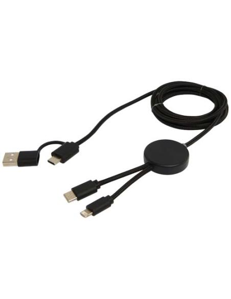 Cable 5 en 1 de plástico reciclado de 150 cm para sincronización de datos y carga rápida de 27 W N09824421