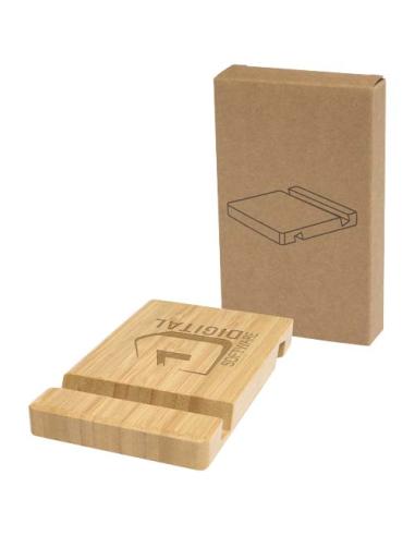Soporte de bambú de 2 ángulos para tableta y teléfono N17306401