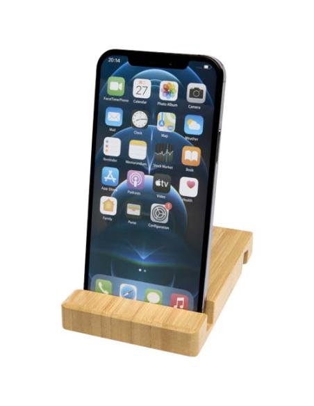 Soporte de bambú de 2 ángulos para tableta y teléfono N17306401
