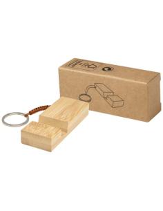 Soporte para teléfono de bambú con llavero N17606401