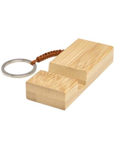 Soporte para teléfono de bambú con llavero N17606401