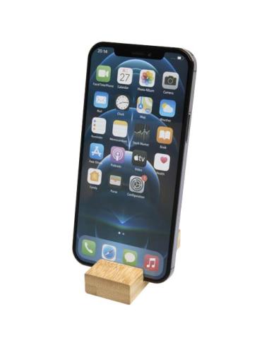 Soporte para teléfono de bambú con llavero N17606401