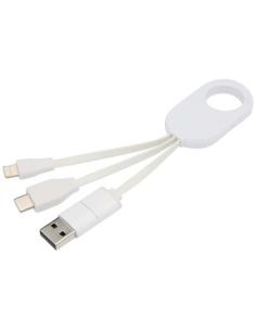 Cable de carga 4 en 1 de plástico reciclado N10534421