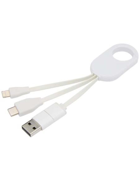 Cable de carga 4 en 1 de plástico reciclado N10534421