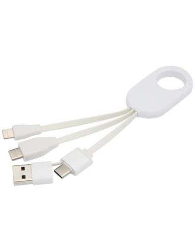 Cable de carga 4 en 1 de plástico reciclado N10534421