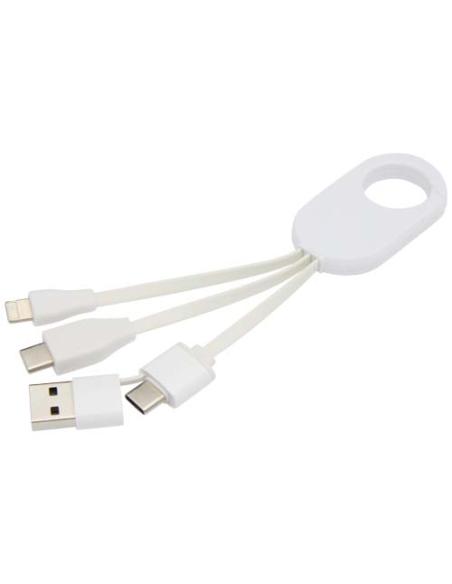 Cable de carga 4 en 1 de plástico reciclado N10534421