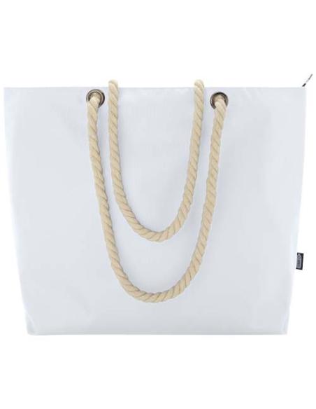 Bolsa de playa refrigeradora de material reciclado GRS con asas de cuerda 23L N10970031