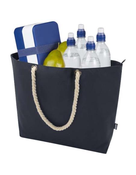 Bolsa de playa refrigeradora de material reciclado GRS con asas de cuerda 23L N55970031