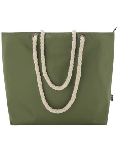 Bolsa de playa refrigeradora de material reciclado GRS con asas de cuerda 23L N06970031