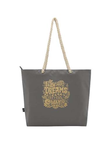 Bolsa de playa refrigeradora de material reciclado GRS con asas de cuerda 23L N28970031