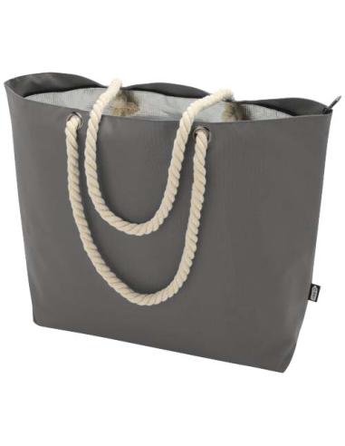 Bolsa de playa refrigeradora de material reciclado GRS con asas de cuerda 23L N28970031