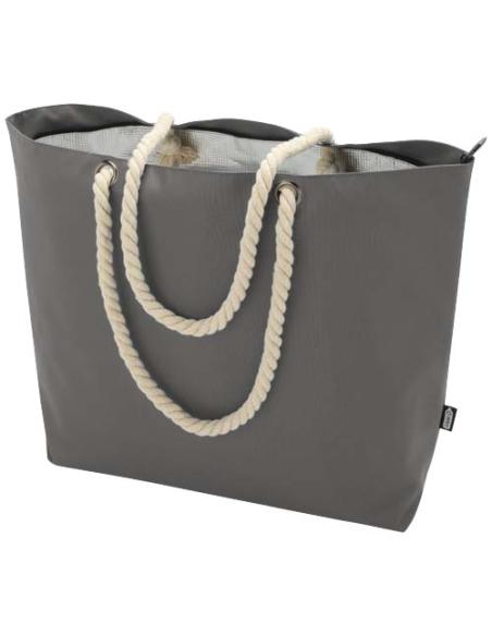 Bolsa de playa refrigeradora de material reciclado GRS con asas de cuerda 23L N28970031