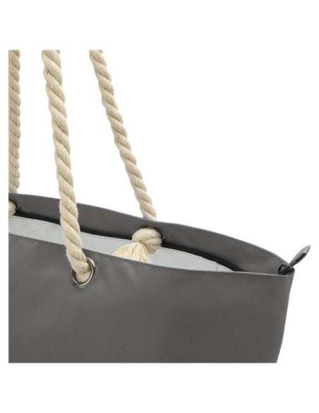 Bolsa de playa refrigeradora de material reciclado GRS con asas de cuerda 23L N28970031