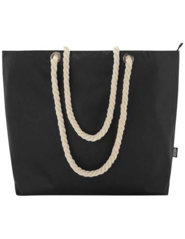 Bolsa de playa refrigeradora de material reciclado GRS con asas de cuerda 23L N09970031