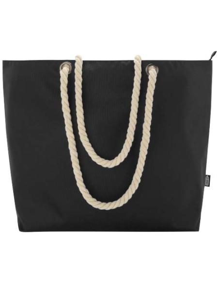 Bolsa de playa refrigeradora de material reciclado GRS con asas de cuerda 23L N09970031