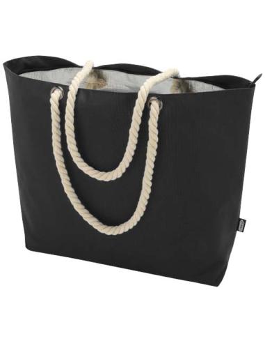 Bolsa de playa refrigeradora de material reciclado GRS con asas de cuerda 23L N09970031
