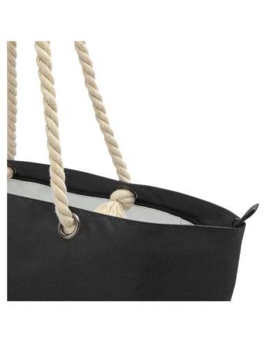 Bolsa de playa refrigeradora de material reciclado GRS con asas de cuerda 23L N09970031