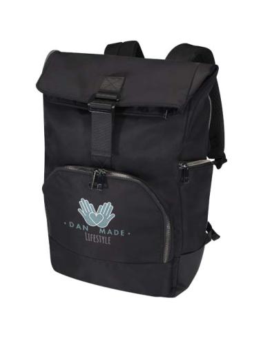 Mochila para portátil de 15" enrollable de material reciclado GRS de 18 l N09880031