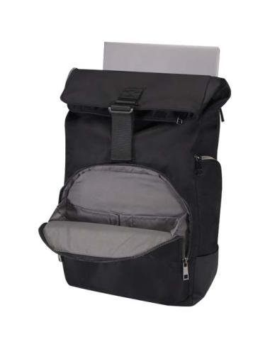 Mochila para portátil de 15" enrollable de material reciclado GRS de 18 l N09880031