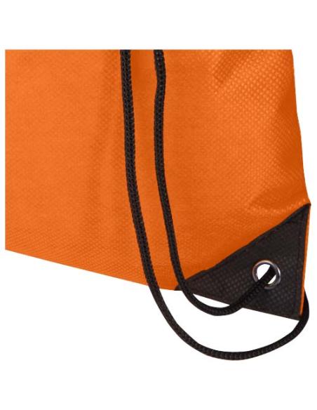 Bolsa de tela sin tejer de material reciclado GRS con cordón de 5 l N13080031