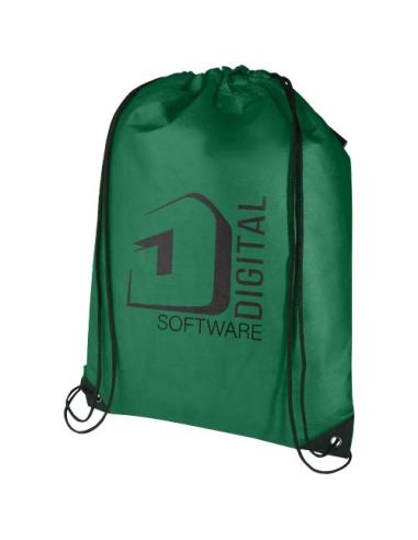 Bolsa de tela sin tejer de material reciclado GRS con cordón de 5 l N16080031