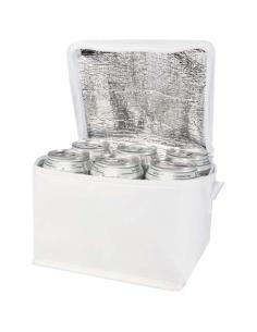 Bolsa isotérmica para 6 latas no tejida de material reciclado GRS de 4 l N10280031