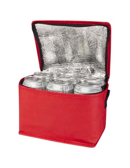 Bolsa isotérmica para 6 latas no tejida de material reciclado GRS de 4 l N12280031