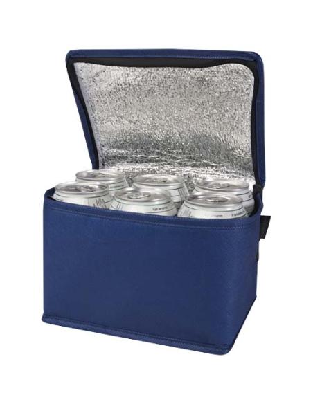 Bolsa isotérmica para 6 latas no tejida de material reciclado GRS de 4 l N35280031
