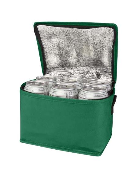 Bolsa isotérmica para 6 latas no tejida de material reciclado GRS de 4 l N16280031