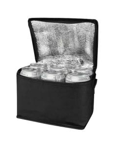 Bolsa isotérmica para 6 latas no tejida de material reciclado GRS de 4 l N10280031