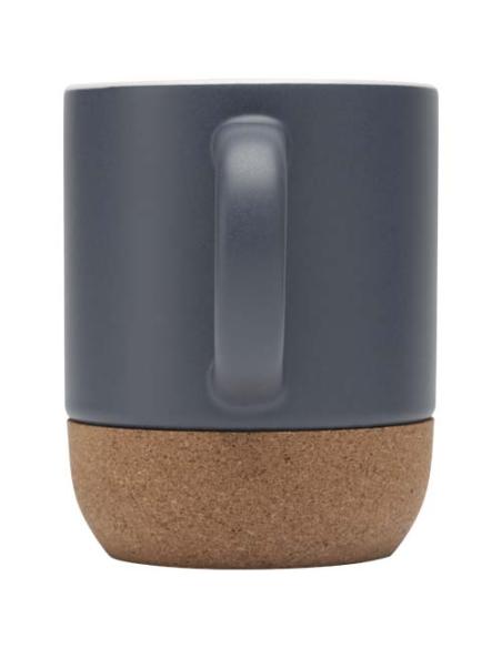 Taza de cerámica de 300 ml con detalles de corcho y acabado mate N05748001