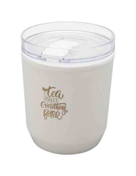 Vaso de doble pared de plástico reciclado de 180 ml N10258001