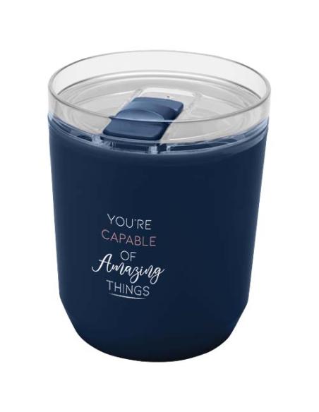 Vaso de doble pared de plástico reciclado de 180 ml N55258001