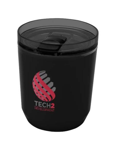 Vaso de doble pared de plástico reciclado de 180 ml N09258001