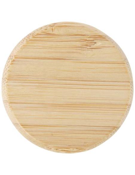 Botella de cristal de 500 ml con asa de silicona y tapa de bambú N15358001