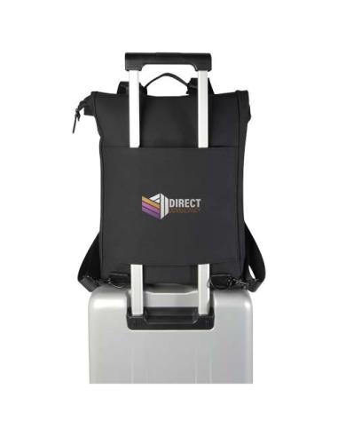 Mochila para portátil de 15,6", de 12 litros, reciclada GRS y con parte superior enrollable N09057021