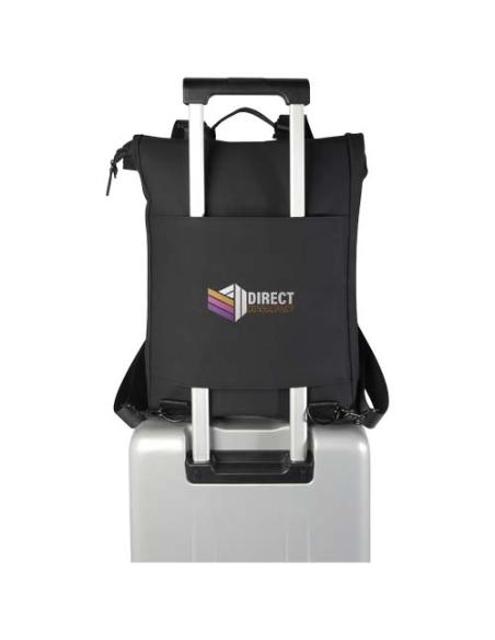 Mochila para portátil de 15,6", de 12 litros, reciclada GRS y con parte superior enrollable N09057021