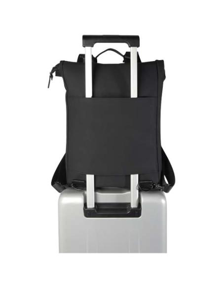 Mochila para portátil de 15,6", de 12 litros, reciclada GRS y con parte superior enrollable N09057021