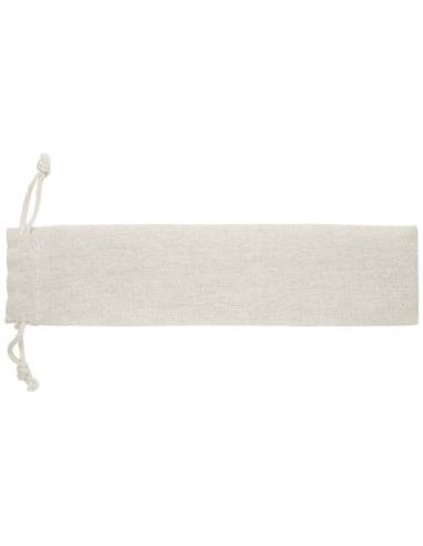 Cubertería de 5 piezas de acero inoxidable y madera de haya N60414311