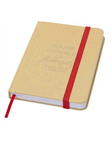 Libreta de tapa dura A6 de material reciclado con páginas lisas N12220601