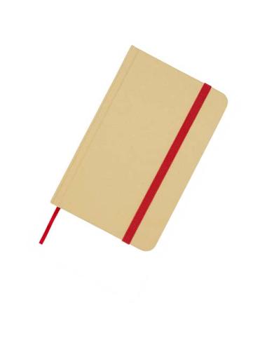Libreta de tapa dura A6 de material reciclado con páginas lisas N12220601