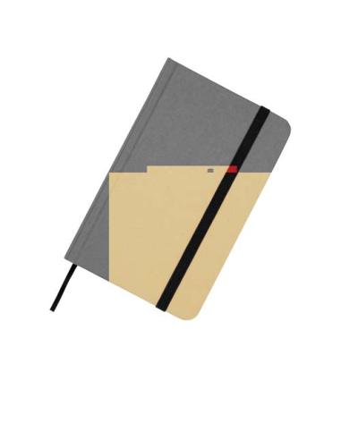 Libreta de tapa dura A6 de material reciclado con páginas lisas N09220601