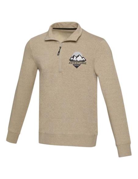 Sudadera unisex de material reciclado con cremallera 1/4 Aware™ N07064573