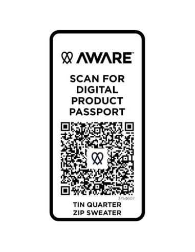 Sudadera unisex de material reciclado con cremallera 1/4 Aware™ N07064573